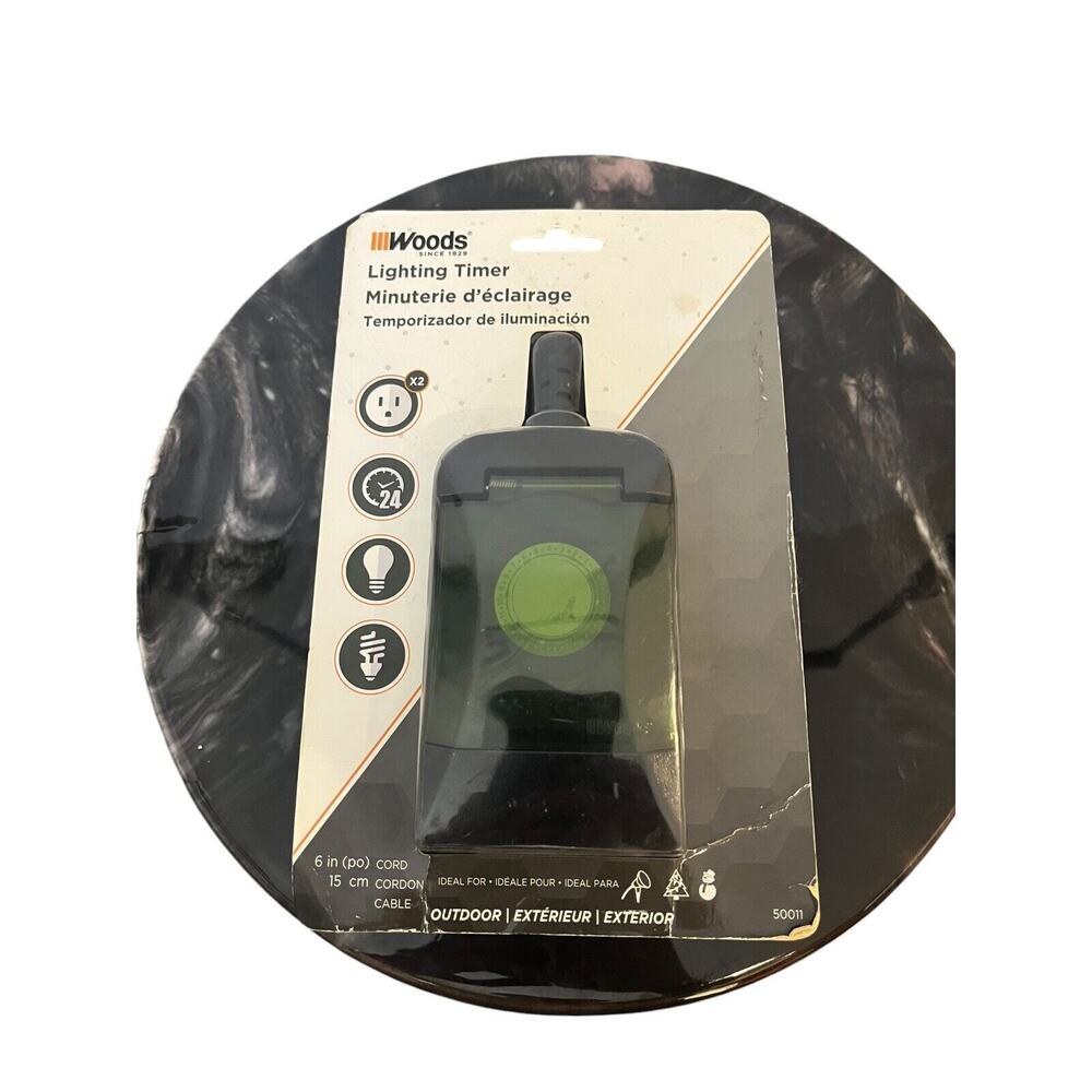 Pool Pump Timer - 24 Hour - Heavy Duty - 15 Amp 2 Outlet Electrical Lights - NEW